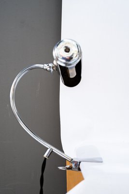 Art Deco Nickel Clamp Table Lamp, Vienna, 1920s-SPD-2036800