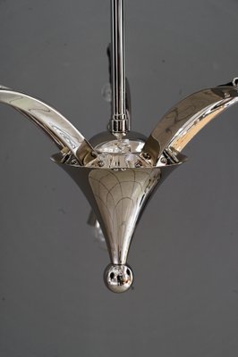 Art Deco Nickel-Plated Chandelier, 1920s-SPD-1811601