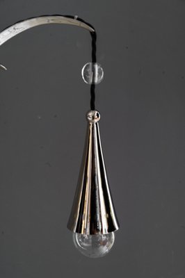 Art Deco Nickel-Plated Chandelier, 1920s-SPD-1811601