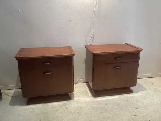 Art Deco Nightstands, 1920s, Set of 2-SU-1384408