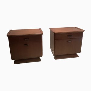 Art Deco Nightstands, 1920s, Set of 2-SU-1384408