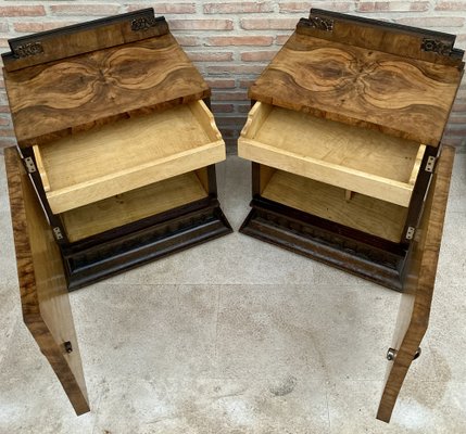 Art Deco Nightstands, 1930, Set of 2-NOU-1453947