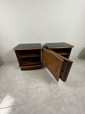 Art Deco Nightstands from Cabiate Furniture, Italy, 1930s, Set of 2-YST-1734374