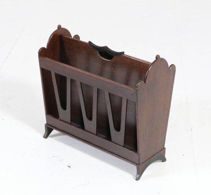 Art Deco Oak Amsterdam School Magazine Rack by Willem Penaat for Metz & Co, 1920s-MY-685267