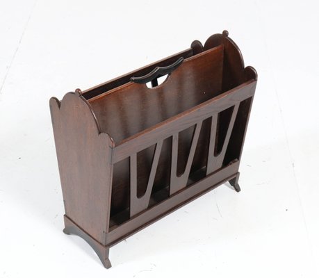 Art Deco Oak Amsterdam School Magazine Rack by Willem Penaat for Metz & Co, 1920s-MY-685267