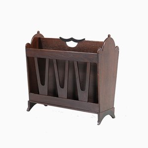 Art Deco Oak Amsterdam School Magazine Rack by Willem Penaat for Metz & Co, 1920s-MY-685267