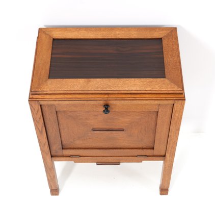 Art Deco Oak Amsterdamse School Cabinet, 1920s-MY-1338125