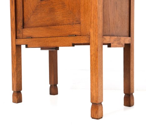 Art Deco Oak Amsterdamse School Cabinet, 1920s-MY-1338125