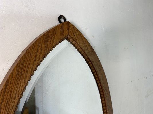 Art Deco Oak Amsterdamse School Mirror, 1920s-DE-1755994