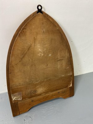 Art Deco Oak Amsterdamse School Mirror, 1920s-DE-1755994