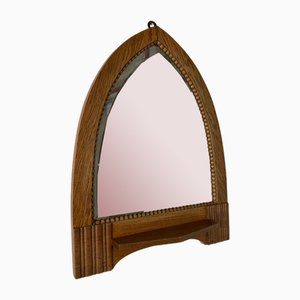 Art Deco Oak Amsterdamse School Mirror, 1920s-DE-1755994