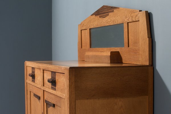 Art Deco Oak and Coromandel Bar Cabinet, 1930s-ITV-1767496