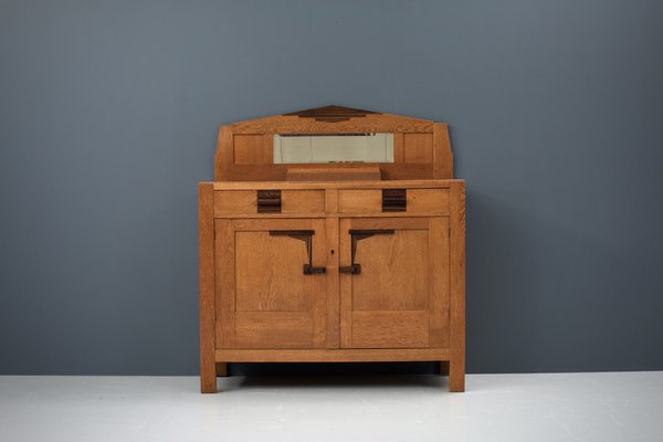 Art Deco Oak and Coromandel Bar Cabinet, 1930s-ITV-1767496