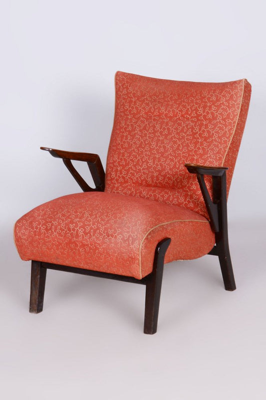 Art Deco Oak Armchair by Antonin Kybal, Czechia, 1930s