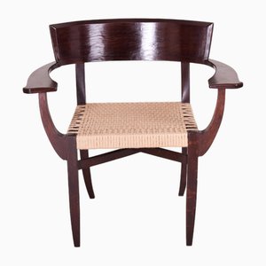 Art Deco Oak Armchair by Oskar Poříska, 1930s-WHY-1780505