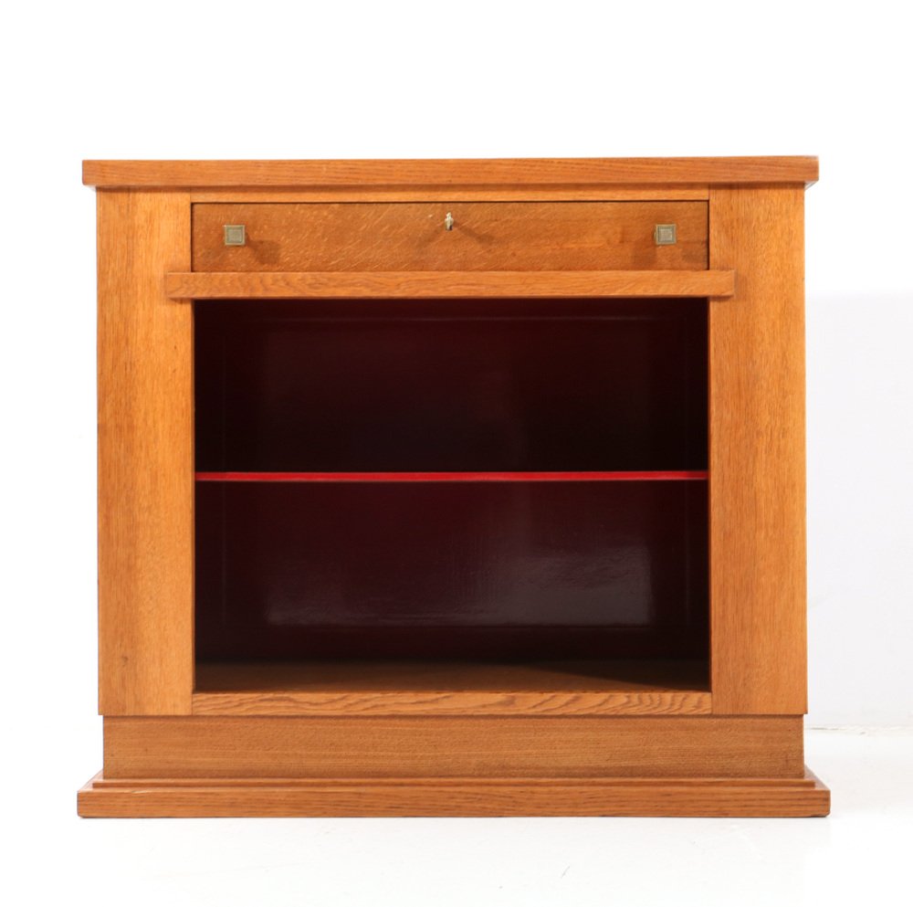 Art Deco Oak Cabinet by Hendrik Wouda for H. Pander & Zonen, 1924