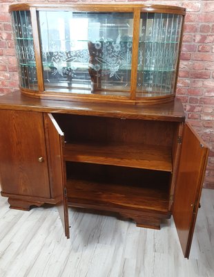 Art Deco Oak Credenza, 1940s-SYO-2031452