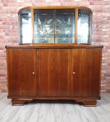 Art Deco Oak Credenza, 1940s-SYO-2031452