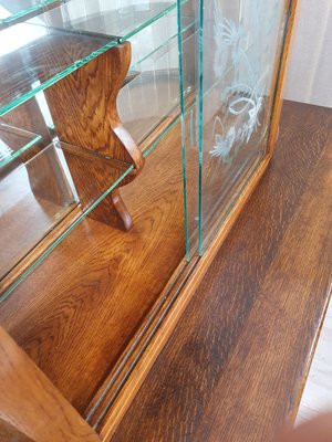 Art Deco Oak Credenza, 1940s-SYO-2031452