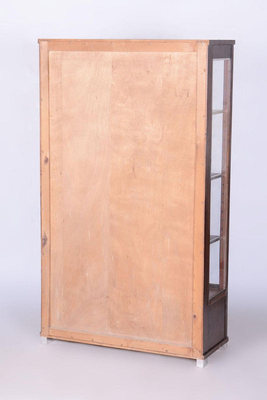 Art Deco Oak Display Cabinet by Jindrich Halabala, Former Czechoslovakia, 1930s