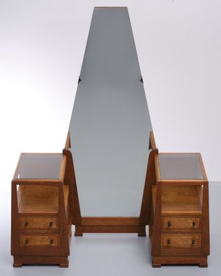 Art Deco Oak Dressing Table, Holland, 1925-GCG-1187815