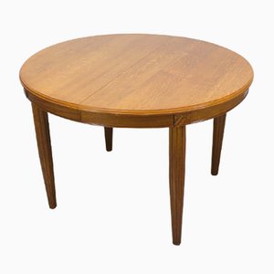 Art Deco Oak Extendable Oval Dining Table, 1920s-NE-782243