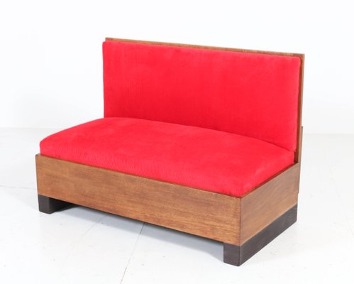 Art Deco Oak Haagse School Bench or Sofa by Willem Penaat for Metz & Co, 1920s-MY-738799