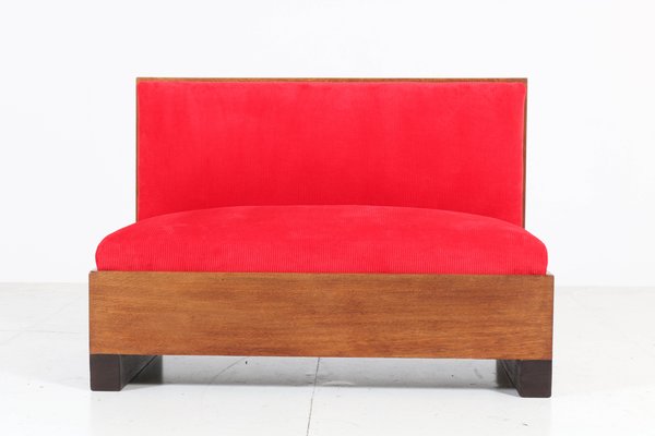 Art Deco Oak Haagse School Bench or Sofa by Willem Penaat for Metz & Co, 1920s-MY-738799