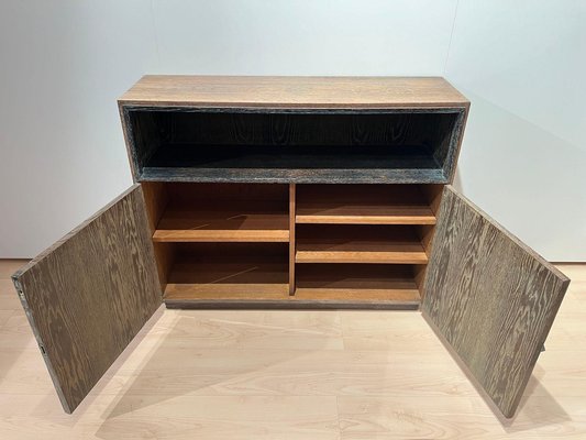 Art Deco Office Cabinet in Limed Oak from De Coene, 1935-NNB-1772832