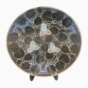 Art Deco Opalescent Glass Bowl with Hazelnut Motif by Arrers, 1930s-SAK-1797387