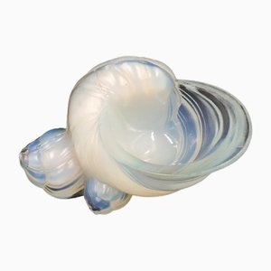 Art Deco Opalescent Glass Shell, 1930s-SAK-1797377