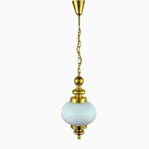 Art Deco Opaline Glass Chandelier-GYX-1343832