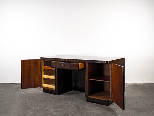 Art Deco or Bauhaus 138/995 Desk by Bruno Paul for Deutsche Werkstätten Hellerau, 1930s-VLO-1029728