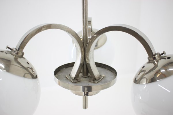 Art Deco or Bauhaus Chrome Pendant, 1930s-TZ-933443