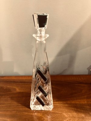 Art Deco Original Crystal Liqueur Bottle, Italy, 1940s-HQI-1301221