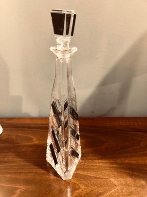 Art Deco Original Crystal Liqueur Bottle, Italy, 1940s-HQI-1301221