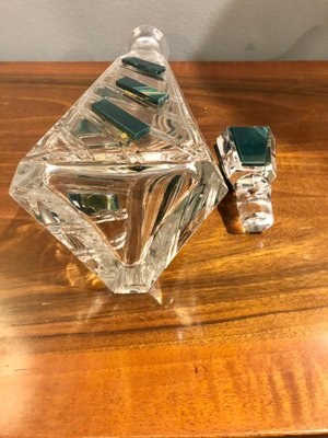 Art Deco Original Crystal Liqueur Bottle, Italy, 1940s-HQI-1301221