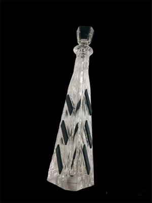 Art Deco Original Crystal Liqueur Bottle, Italy, 1940s-HQI-1301221