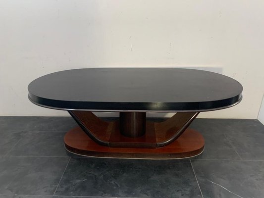 Art Deco Oval Mahogany Dining Table-IJR-852064