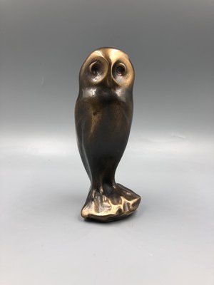 Art Deco Owl Sculpture, 1920s, Bronze-XOP-2028097