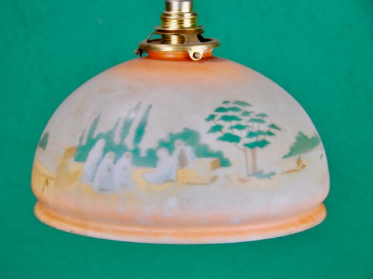 Art Deco Painted Ceiling Lamp, 1920s-ROJ-605647