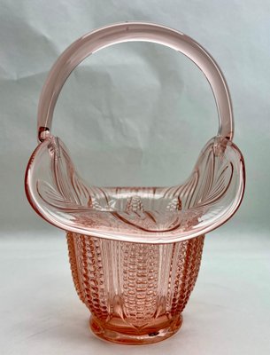 Art Deco Panier Mais Centerpiece by Charles Graffart for Val Saint Lambert, 1934-MJY-1704304