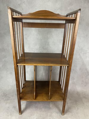 Art-Deco Partition Shelf in Walnut-SDV-1060193