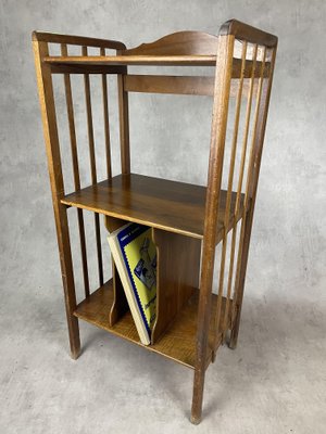 Art-Deco Partition Shelf in Walnut-SDV-1060193