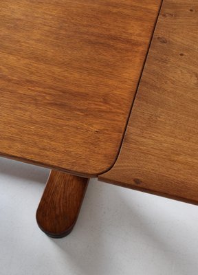 Art Deco Patinated Oak Table, 1930s-WRF-1449445