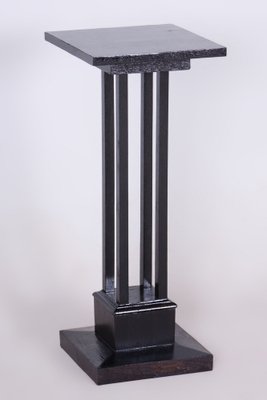 Art Deco Pedestal in Oak, 1920s-WHY-1734268