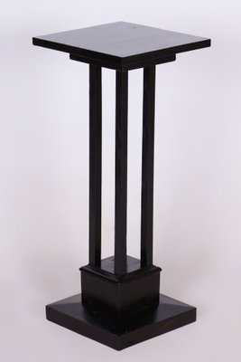 Art Deco Pedestal in Oak, 1920s-WHY-1734268