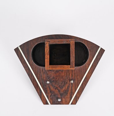 Art Deco Pen Holder in Macassar Wood, Italy, 1930s-JDR-1360786