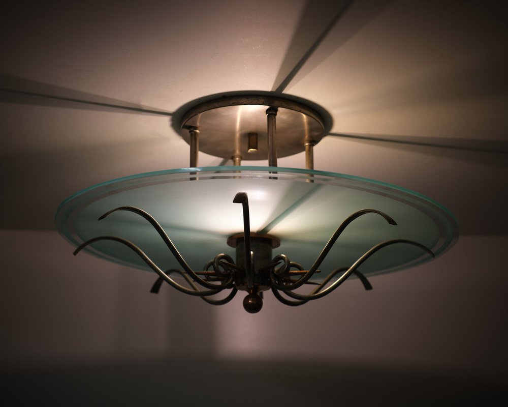 Art Deco Pendant Lamp attributed by Willem H Gispen, Holland, 1928