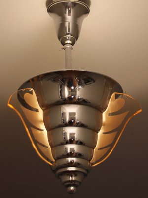 Art Deco Pendant Lamp by Henri Petitot for Maison Petitot, 1930s-SY-1015860